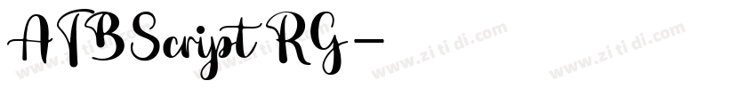 ATBScript RG字体转换 ATBScript RG字体转换